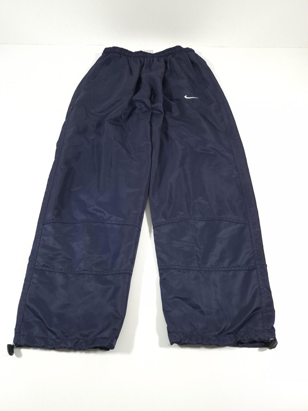 VTG Nike Track Pants Mens XL Blue NIKEFIT DRY Woven Elastic Waist Lined Y2K